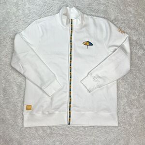 Golden Road Brewing Jacket White/Yellow Full Zip‎ Long Sleeve Size XL